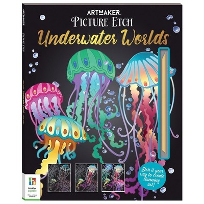 Hinkler | Underwater Worlds Picture Etch Book | Scratch Art Craf