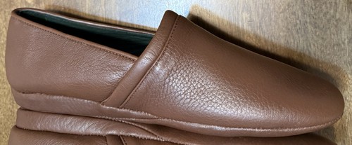 L.B. Zapatillas sin cordones Evans Aristocrat Opera para hombre 9,5 M de cuero marrón 3025 P693 - Imagen 3 de 11