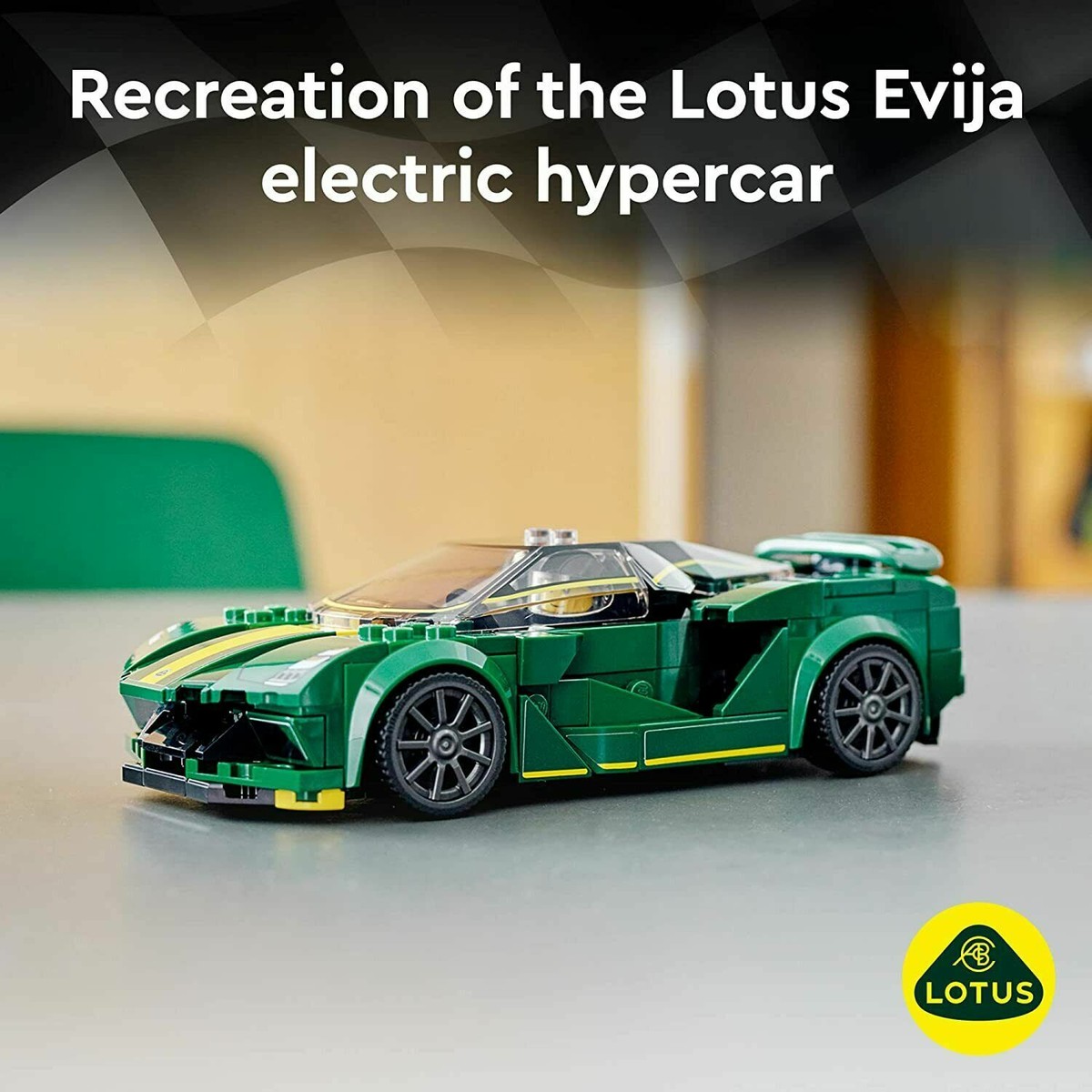 LEGO Speed Champions Lotus Evija 76907 Car Model in hand ship