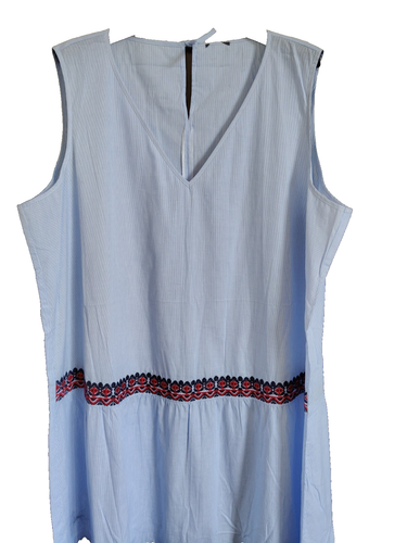 🌟MARINA RINALDI COTTON Dress PLUS size MR 27_ US W18_ It56_ De48_Fr52_Gb22 - Picture 16 of 24