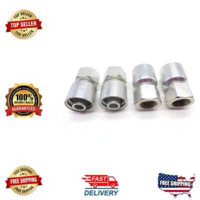 JCB BACKHOE - 1/2'' BSP FEMALE STRAIGHT END FITTING WITH O RING, PACK OF 4 PCS