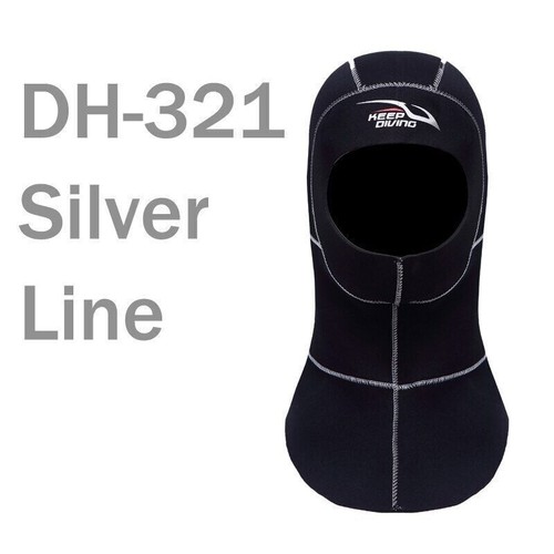 Capucha de buceo de neopreno de 3 mm con hombro equipo de snorkel gorra - Imagen 9 de 27
