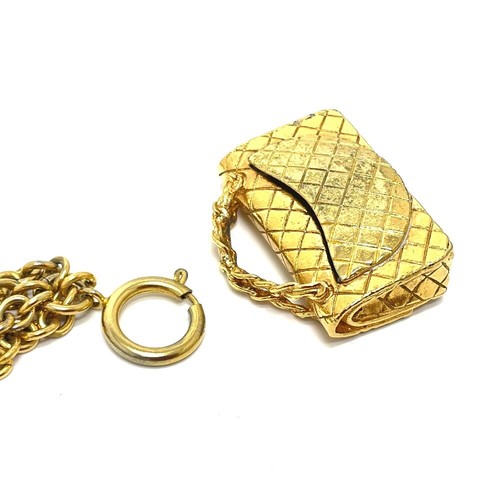 CHANEL Bag type motif Matelasse Vintage Necklace GP - Picture 4 of 10
