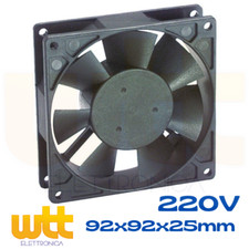 Ventola di Raffreddamento Ventilatore 220V su Bronzine 92x92x25mm