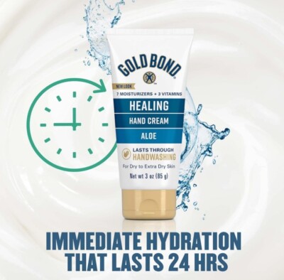 Gold Bond Ultimate Healing Hand Cream 3 oz. Lasts Through Handwashing