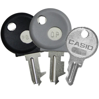 Chiavi registratore di cassa Casio ***Scegli*** OP o PGM SEG1 SES10 SES400 SES3000 (W1)