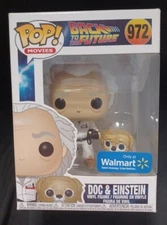 Funko Pop!  Back to the Future "Doc & Einstein" #972 Walmart Exclusive NEW