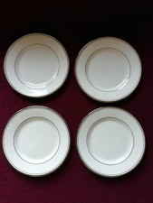 4 WATERFORD KILBARRY PLATINUM  BREAD AND BUTTER PLATES 6 INCHES/18cm EXCELLENT 