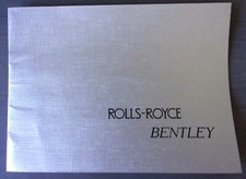 BENTLEY T SERIES & ROLLS ROYCE SILVER SHADOW orig 1965 UK Mkt Sales Brochure