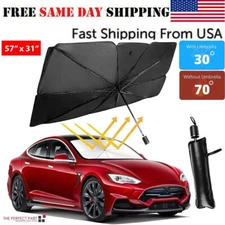 Foldable Car Sunshade Sun Shade Front Window Windshield Cover Visor UV Umbrella