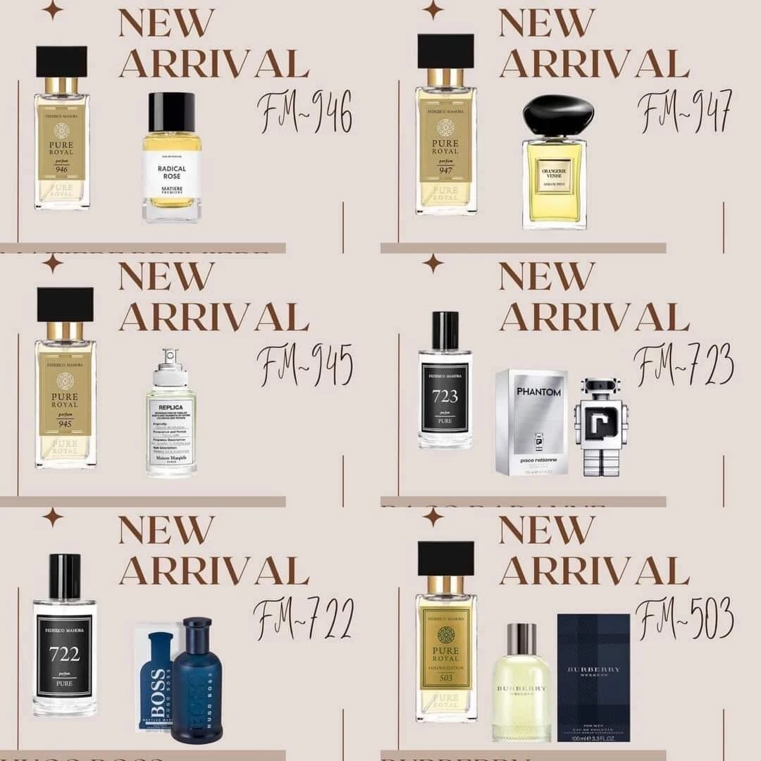 FM 472 New Boxed Pure Fragrance for Him Mens Aftershave Spray