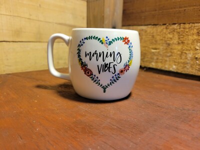 Nice OPALHOUSE Coffee Morning Vibes Thick Cup, Mug, Floral Heart