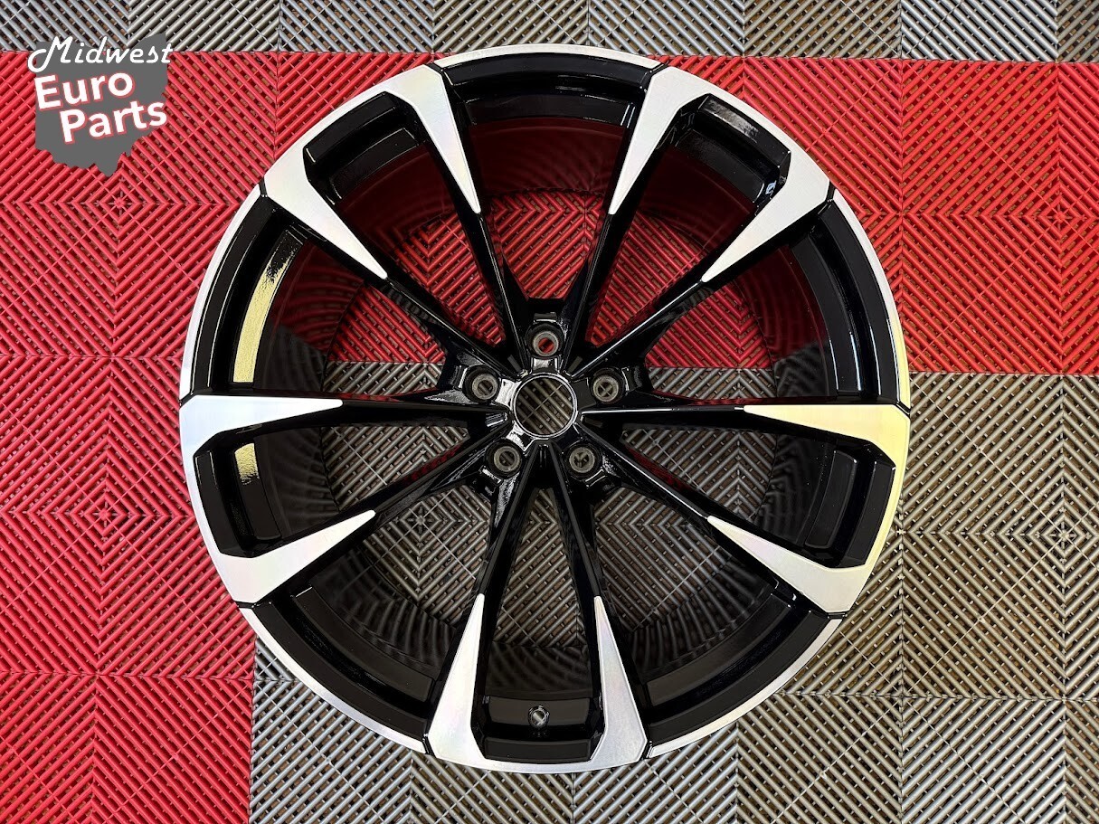 Single OEM 23" Lamborghini Urus Taigete Rear Wheel Rim Black Machined #2