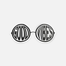 Good Vibes Car Bumper Vinyl Sticker Decal