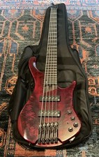 Ibanez EHB Ergonomic Headless 5-string Bass Guitar - Stained Wine Red Low Gloss