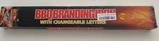 Barbuzzo BBQ Branding Iron with Changeable Letters - Name Your Steak, New