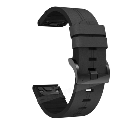 Correa de cuero Quickfit para Garmin Fenix 8 E 7 7X 7S 6 6X Pro 6S 5 5X Plus 3 bandas - Imagen 13 de 39