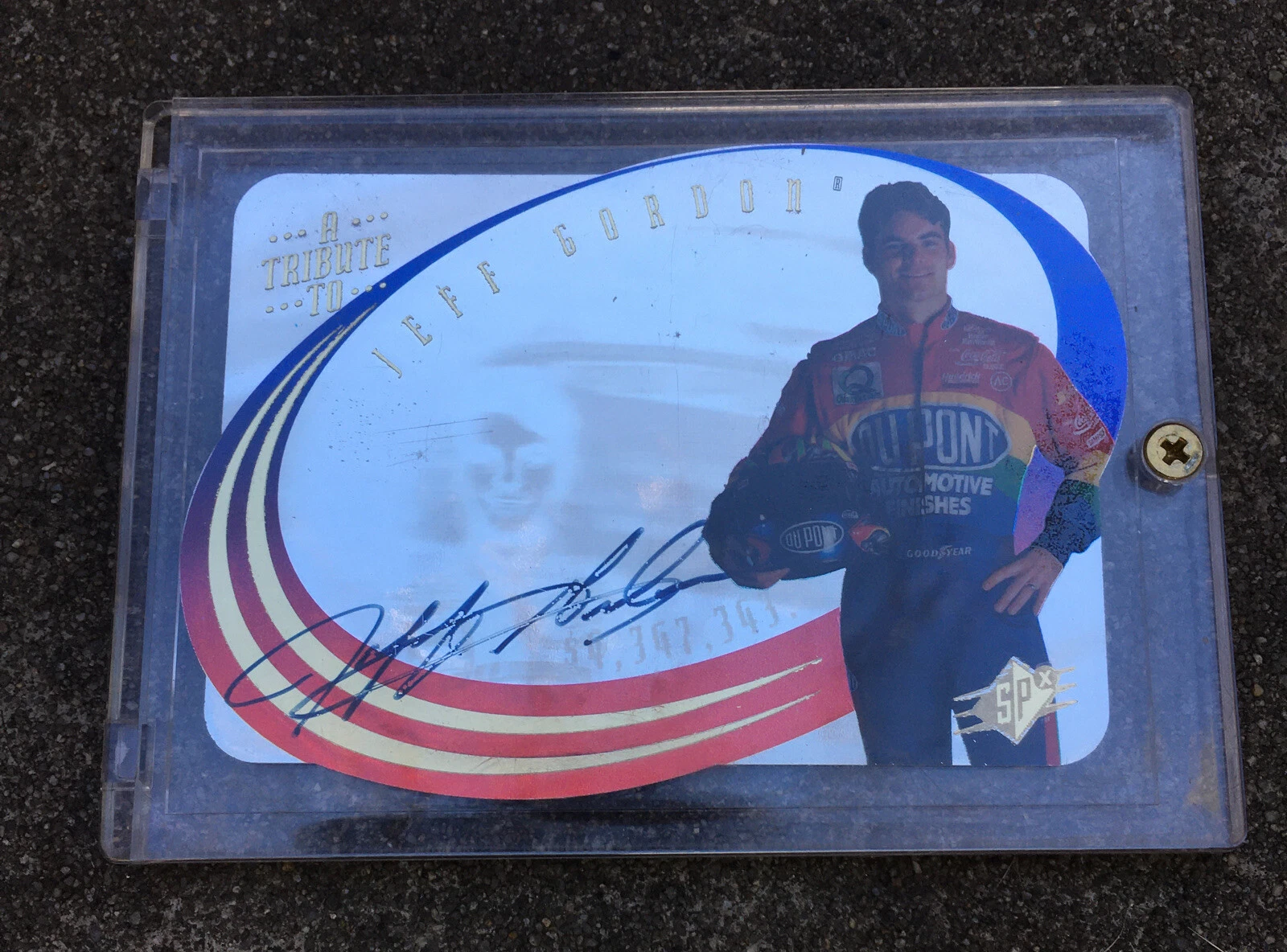 A TRIBUTE TO JEFF GORDON AUTOGRAPH AUTHENTIC SIGNED UPPER DECK SPX 1996
