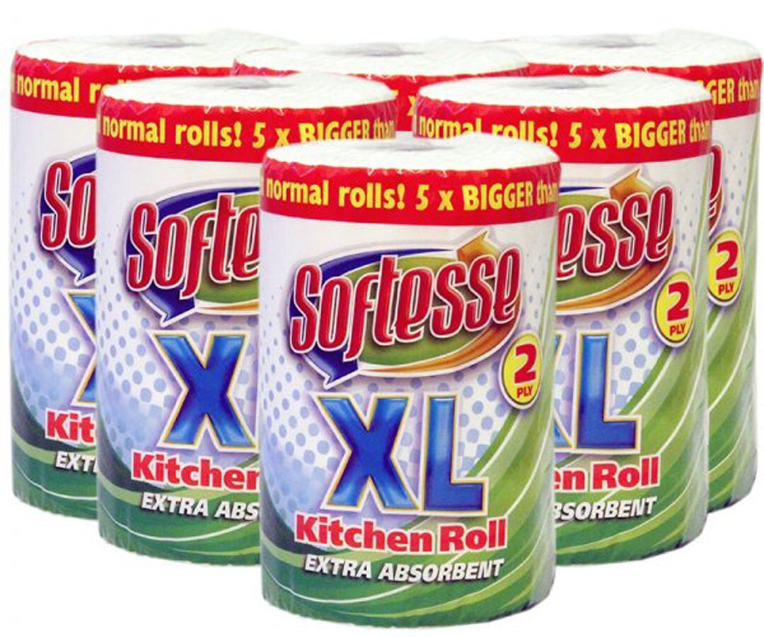Softesse XL Jumbo Kitchen Towel Roll - Pack of 12