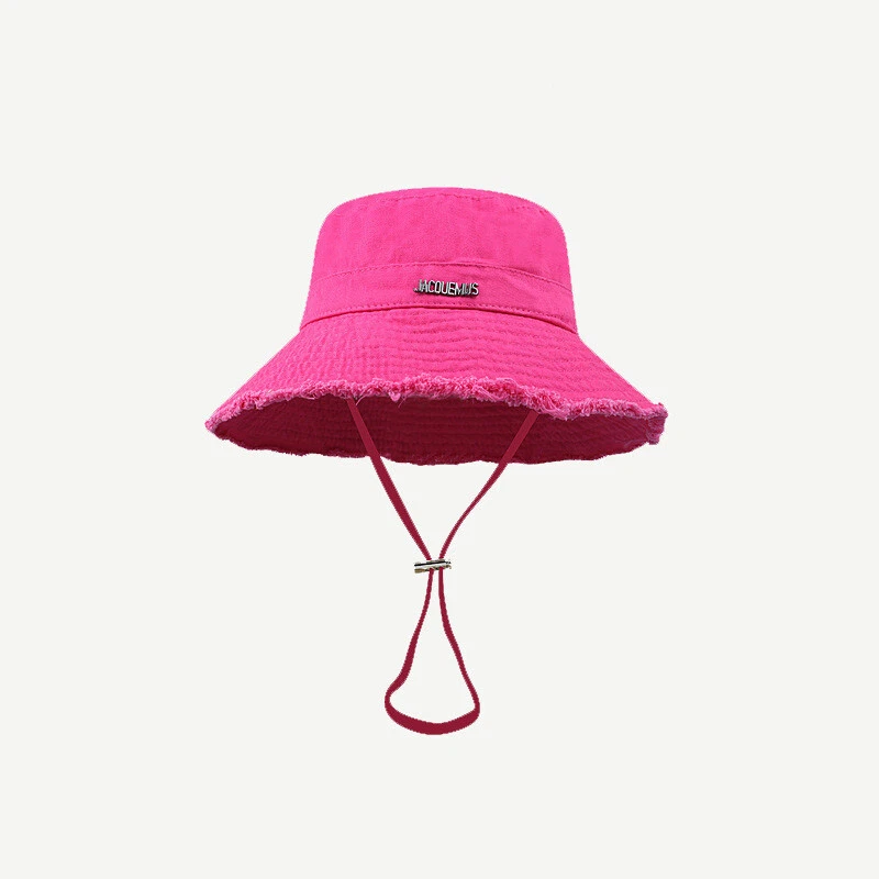 【関税&送料込み】Jacquemus Soli Fisherman Hat New JacquemuS Fisherman Hat Female Parasol Hat Basin Hat