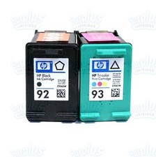 2pk Genuine HP 92/93 Black  Color Ink C3180 C3140 C3150 C3135 DeskJet 5420 5440
