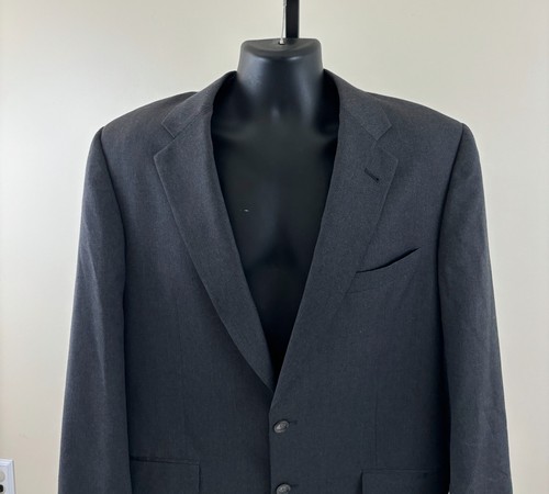 BURBERRY LONDON Kensington Mens 42 Long Gray 100% Wool Sport Coat Jacket Blazer - Picture 3 of 13