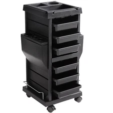 Ultimate Salon Trolley Cart, Lockable Beauty Salon Cart for Stylist with 6