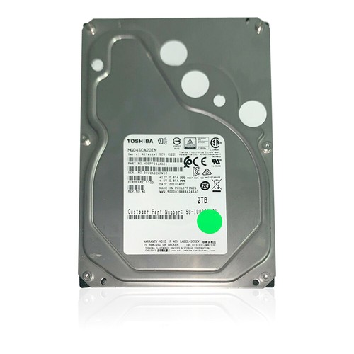 Toshiba (SAS) 3.5" 2TB Server Internal HD 7200rpm 12Gb/s HDD, MG04SCA20EN - Picture 2 of 6