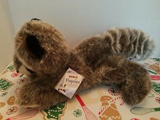 PLUSH DOLL FIGURE REALISTIC LIFELIKE AURORA ROWDY RACCOON FLOPSIES COLLECTION