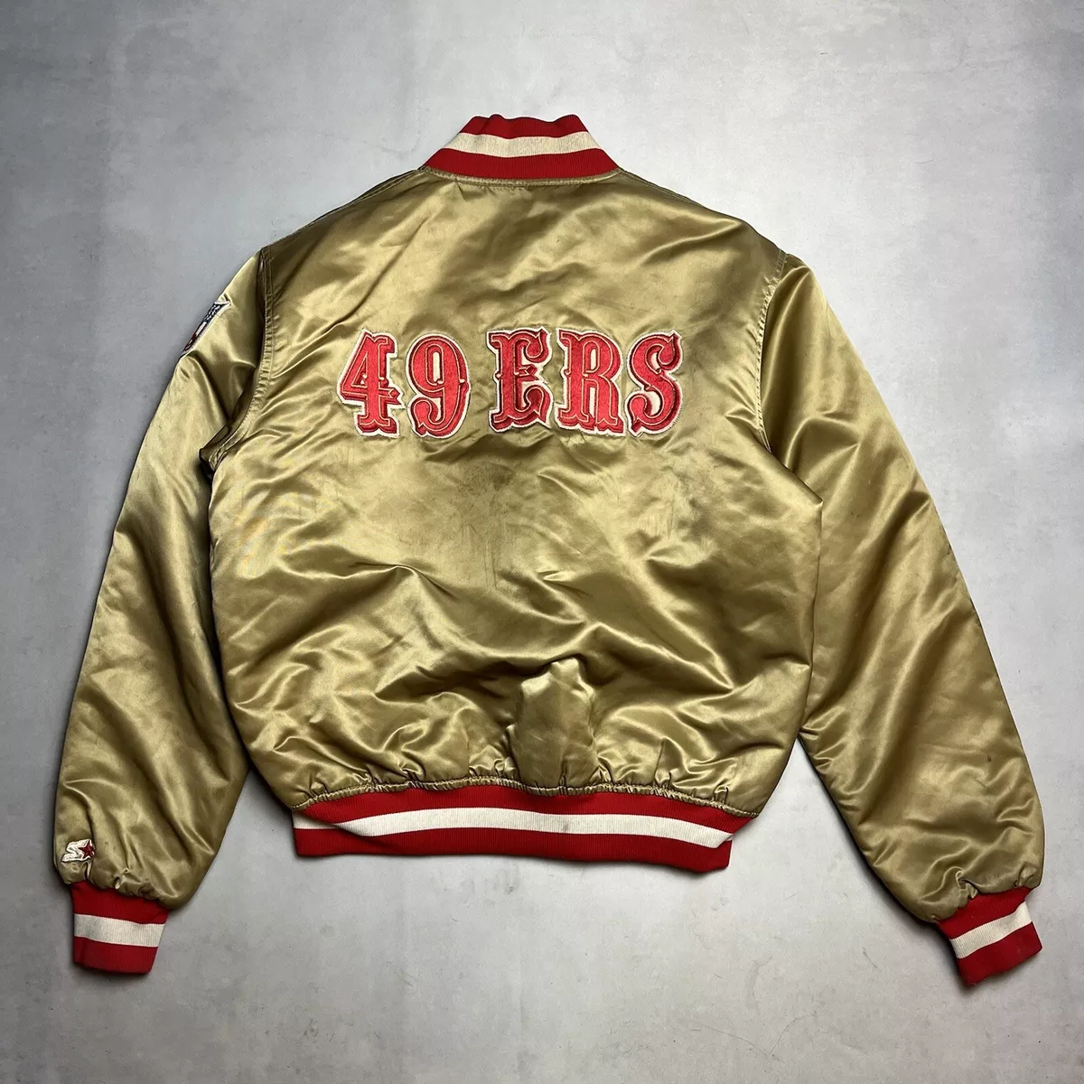 Vintage Starter NFL Pro Line San Francisco 49ers Gold Jacket Satin