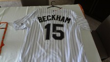 GORDON BECKHAM  AUTOGRAPHED BASEBALL JERSEY WHITE SOX 