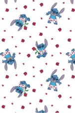 Stitch Theme Roses Scrub Cap Lab Tech Dr Nurse Vet School Hand Made NWT