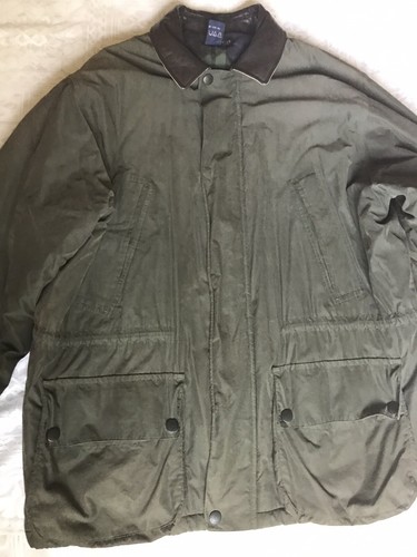 Nautica Mens Heavy Coat Jacket Leather 