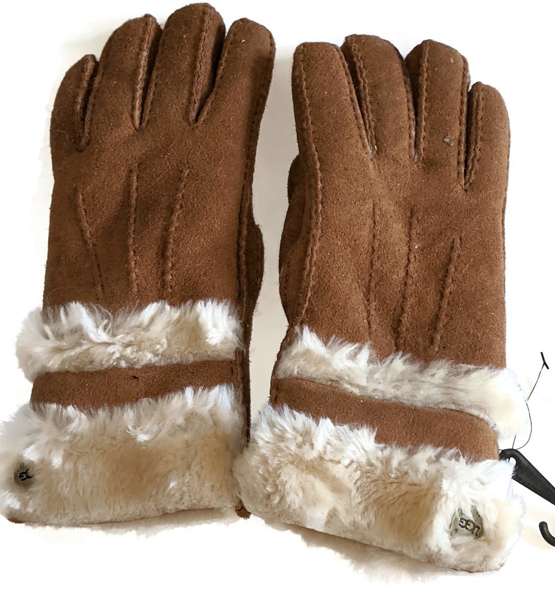 UGG IN AND OUT LOGO WOMEN GLOVES U1272 CHESTNUT US SIZE M | eBay