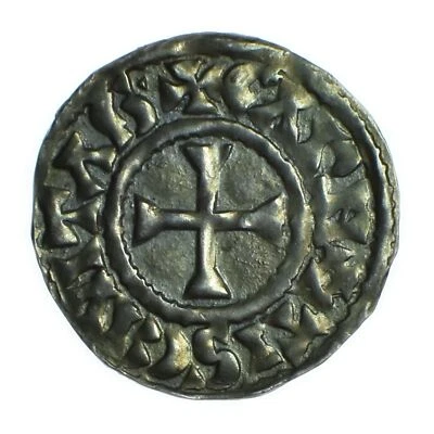 Carolingiennes Charles le Chauve Denier Chartres - Photo 1/2