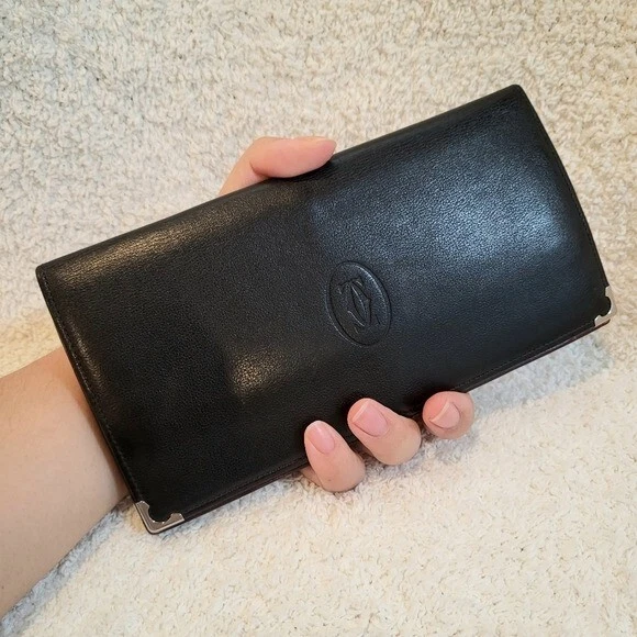 Cartier top wallet black