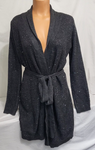 Victoria's Secret Waffel-Morgenmantel Kiss of Cashmere Pailletten neu mit Etikett L - Bild 7 von 7