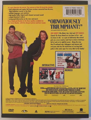Dumb And Dumber & Dumb And Dumberer(When Harry Met Lloyd) 2 DVD Lot - Picture 2 of 5
