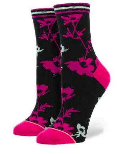 Stance ESF16015 Girl's 'Kitty' Floral Crew Socks, Lot of 2, Size Youth L (2-5.5) - Picture 2 of 4