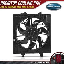 Radiator Fan Assembly w/ Brushless Motor for Kia Sorento 2021 2022 2023 L4 2.5L
