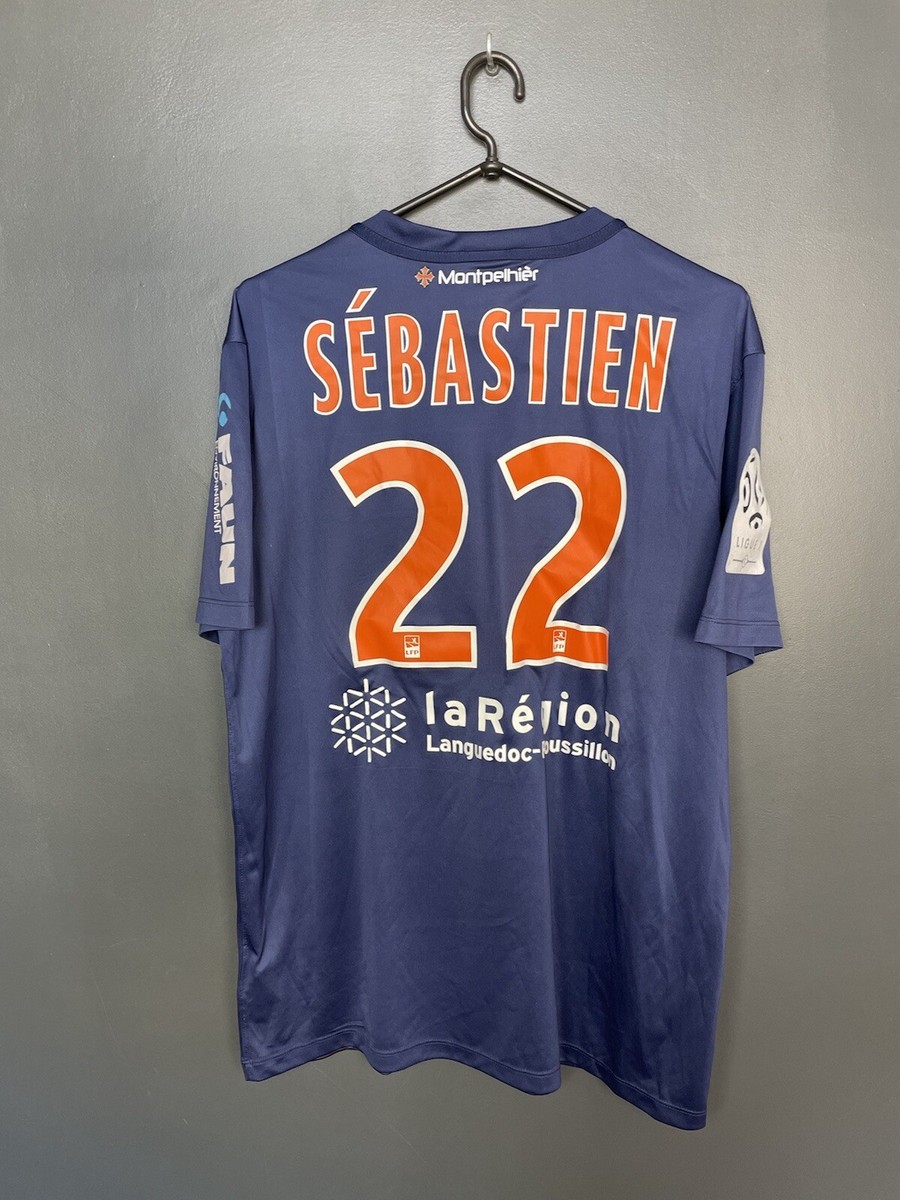 MONTPELLIER HSC 2015/2016 MATCH WORN HOME FOOTBALL SHIRT #22