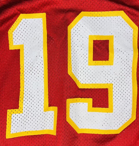 *VTG* Wilson 90s Kansas City Chiefs Joe Montana #19 Red Jersey; Made in USA; M - Picture 8 of 11