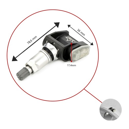 Rdci Tpms-Sensor Reifenluftdrucksensor 433MHZ para Mercedes-Benz Clase Gla H247 - Imagen 8 de 11