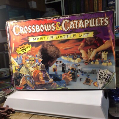The Original Crossbows And Catapults TOMY Master Battle Set Boxed RARE!