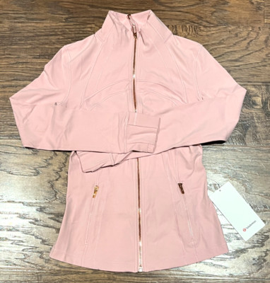 NEW Women Lululemon Define Jacket Nulu Pink Haze/Rose Gold Size 6