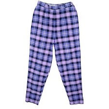 Vintage 50s 60s Purple Plaid Cigarette Pants Rockabilly Small