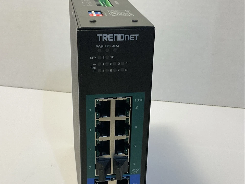 Trendnet TI-PG102i 10-Port Industrial Gigabit L2 Pulled From Working Environment - Image 2 of 4