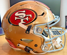 Joe Montana Signed Speedflex San Francisco 49ers Multiple Inscriptions (Tristar)
