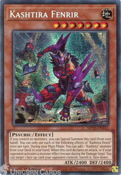 MP23-EN163 Kashtira Fenrir :: Prismatic Secret Rare 1st Edition YuGiOh Card