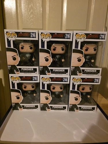 Funko Pop Punisher #216 Marvel Daredevil Lot of 6 NIB